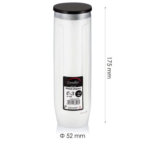 Wkłady olejowe do zniczy wkład Candles Premium 3-4dni O-3 (325) - obrazek 3