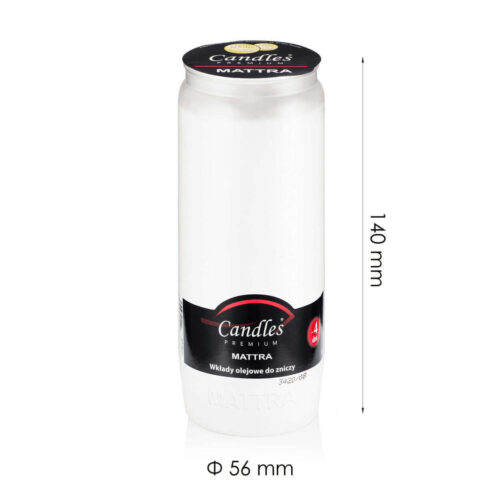 Wkłady olejowe do zniczy wkład Candles Premium 4dni O-4 (2860) - obrazek 3