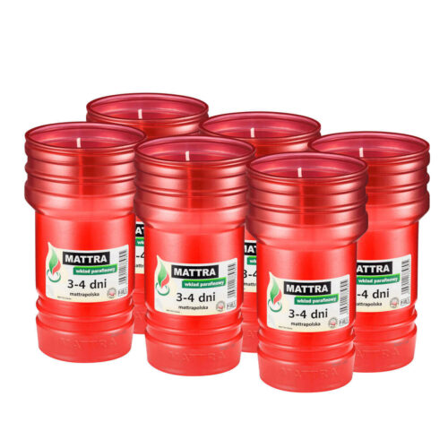 Wkłady do zniczy parafinowe znicze MATTRA 4dni P-10c (108) - obrazek 2