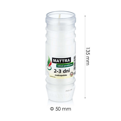 Wkłady do zniczy parafinowe znicze MATTRA 2-3dni P-2 (3575) - obrazek 3