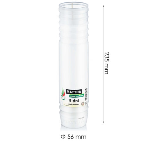 Wkłady do zniczy parafinowe znicze MATTRA 5dni P-7 (1560) - obrazek 3